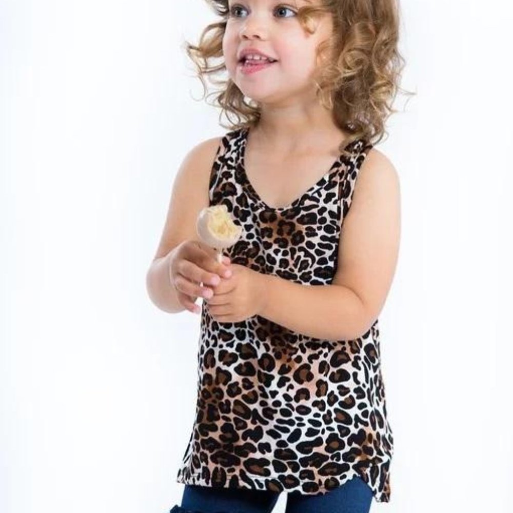 KIDS/YOUTH/GIRLS LEOPARD TANK